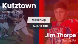 Matchup: Kutztown vs. Jim Thorpe  2019
