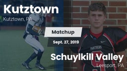 Matchup: Kutztown vs. Schuylkill Valley  2019