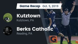 Recap: Kutztown  vs. Berks Catholic  2019