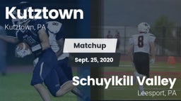 Matchup: Kutztown vs. Schuylkill Valley  2020