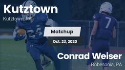 Matchup: Kutztown vs. Conrad Weiser  2020