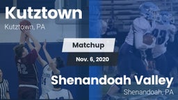 Matchup: Kutztown vs. Shenandoah Valley  2020
