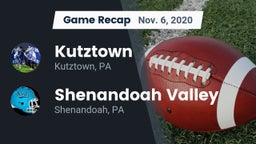 Recap: Kutztown  vs. Shenandoah Valley  2020