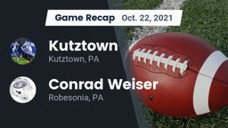 Recap: Kutztown  vs. Conrad Weiser  2021