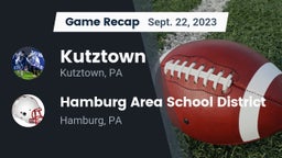 Recap: Kutztown  vs. Hamburg Area School District 2023