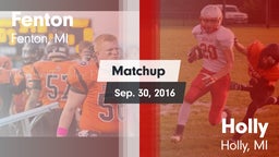 Matchup: Fenton vs. Holly  2016