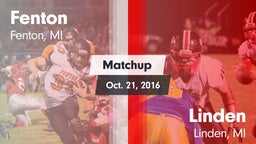 Matchup: Fenton vs. Linden  2016