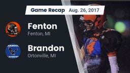 Recap: Fenton  vs. Brandon  2017