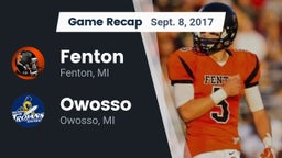 Recap: Fenton  vs. Owosso  2017