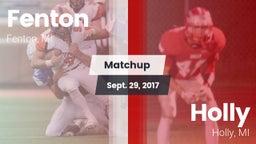 Matchup: Fenton vs. Holly  2017