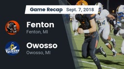 Recap: Fenton  vs. Owosso  2018
