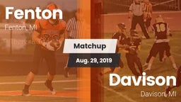 Matchup: Fenton vs. Davison  2019