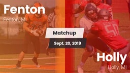 Matchup: Fenton vs. Holly  2019