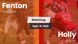 Matchup: Fenton vs. Holly  2020