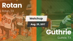 Matchup: Rotan vs. Guthrie  2016