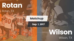 Matchup: Rotan vs. Wilson  2017