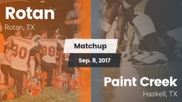 Matchup: Rotan vs. Paint Creek  2016
