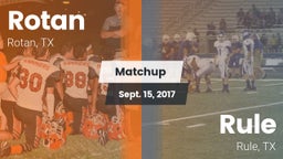 Matchup: Rotan vs. Rule  2017