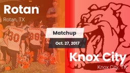 Matchup: Rotan vs. Knox City  2017