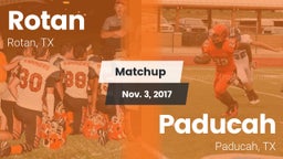 Matchup: Rotan vs. Paducah  2017