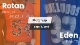 Matchup: Rotan vs. Eden  2019