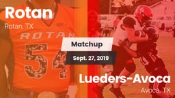 Matchup: Rotan vs. Lueders-Avoca  2019