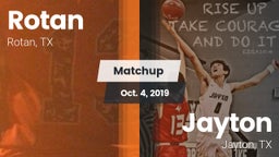 Matchup: Rotan vs. Jayton  2019