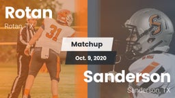 Matchup: Rotan vs. Sanderson  2020