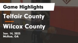 Telfair County  vs Wilcox County  Game Highlights - Jan. 14, 2023