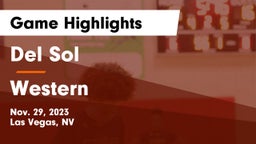 Del Sol  vs Western  Game Highlights - Nov. 29, 2023