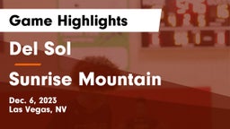 Del Sol  vs Sunrise Mountain  Game Highlights - Dec. 6, 2023
