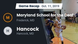 Recap: Maryland School for the Deaf  vs. Hancock  2019