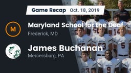 Recap: Maryland School for the Deaf  vs. James Buchanan  2019
