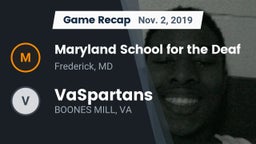 Recap: Maryland School for the Deaf  vs. VaSpartans 2019