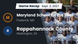 Recap: Maryland School for the Deaf  vs. Rappahannock County  2021