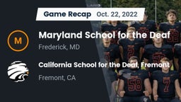 Recap: Maryland School for the Deaf  vs. California School for the Deaf, Fremont 2022