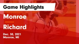 Monroe  vs Richard  Game Highlights - Dec. 30, 2021