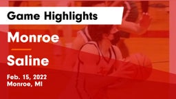 Monroe  vs Saline  Game Highlights - Feb. 15, 2022