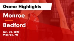 Monroe  vs Bedford  Game Highlights - Jan. 20, 2023