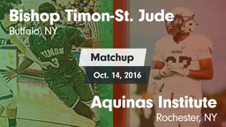 Matchup: Bishop Timon-St. Jud vs. Aquinas Institute  2016