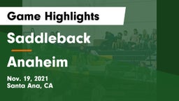 Saddleback  vs Anaheim  Game Highlights - Nov. 19, 2021