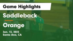 Saddleback  vs Orange  Game Highlights - Jan. 13, 2023