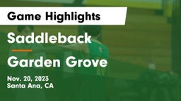 Saddleback  vs Garden Grove  Game Highlights - Nov. 20, 2023