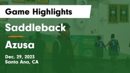 Saddleback  vs Azusa  Game Highlights - Dec. 29, 2023