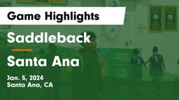 Saddleback  vs Santa Ana  Game Highlights - Jan. 5, 2024