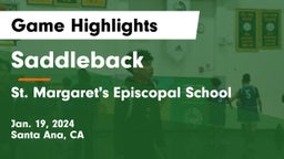 Saddleback  vs St. Margaret's Episcopal School Game Highlights - Jan. 19, 2024