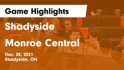 Shadyside  vs Monroe Central  Game Highlights - Dec. 28, 2021