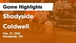 Shadyside  vs Caldwell  Game Highlights - Feb. 27, 2024