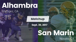 Matchup: Alhambra vs. San Marin  2017