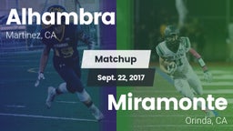 Matchup: Alhambra vs. Miramonte  2017